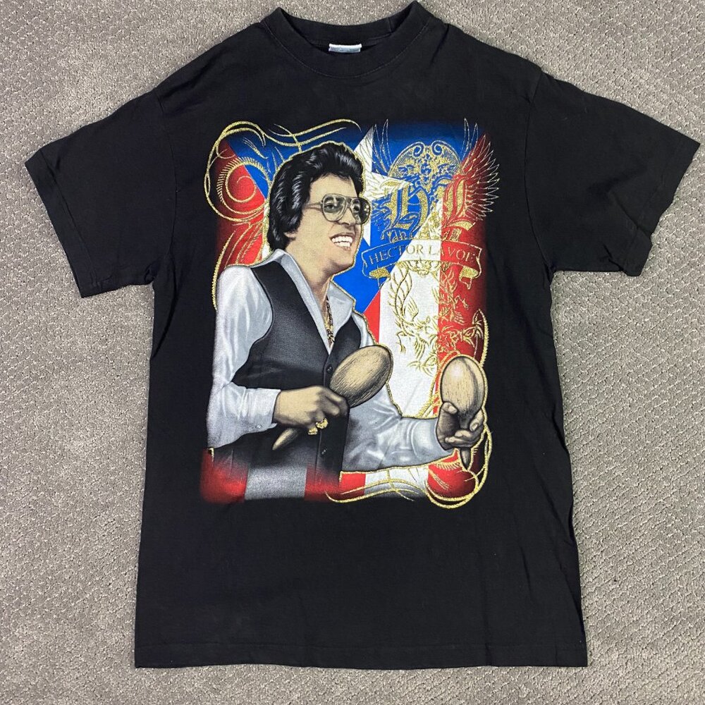 Hector Lavoe Salsa T Shirt Men's Large but fits like Medium Puerto Rico